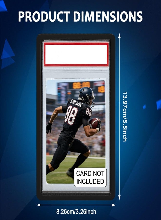 YZtree Card Guard for PSA: 6 Pack Flexible Slab Bumper for Graded Card Cases, Shock-Absorbing, Anti-Scratch Edge & Corner Guard for Standard PSA Slabs, Black - Image 2